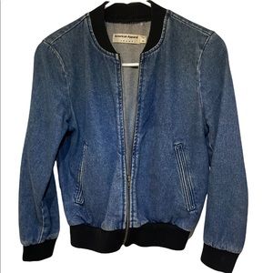American Apparel Denim Bomber Jacket
